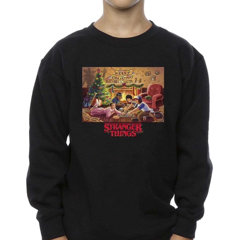 Netflix Boys Stranger Things Christmas Gathering Sweatshirt