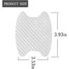4Pcs Car Door Handle Cup Protector Carbon Fiber Sticker Anti Scratch Paint Protection Decal