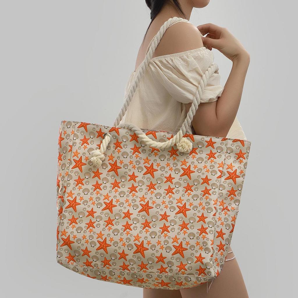 Большая летняя пляжная сумка-тоут – Повседневная сумка через плечо