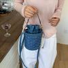 Цилиндрическая сумка-корзина для овощей Корейский стиль Сумка через плечо Милая ПУ Сумка на плечо Для офисного работника