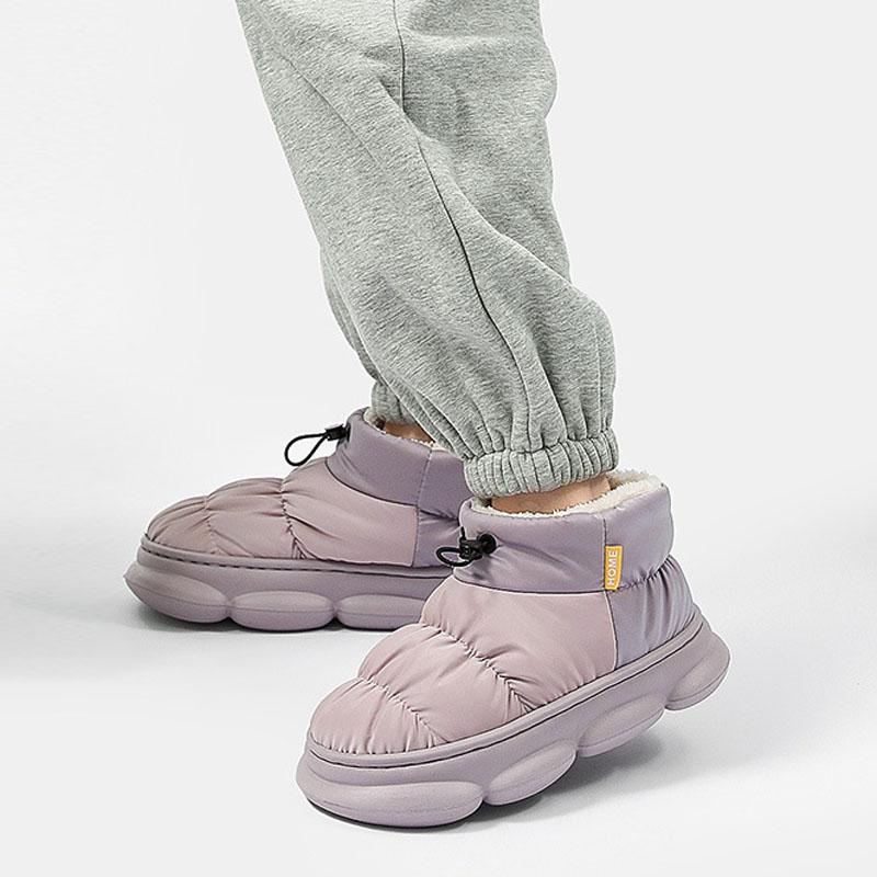 Зимняя обувь для женщин 2024 года, теплые пушистые меховые зимние сапоги, водонепроницаемые, высокие, легкие, на платформе, ботильоны Botas Mujer