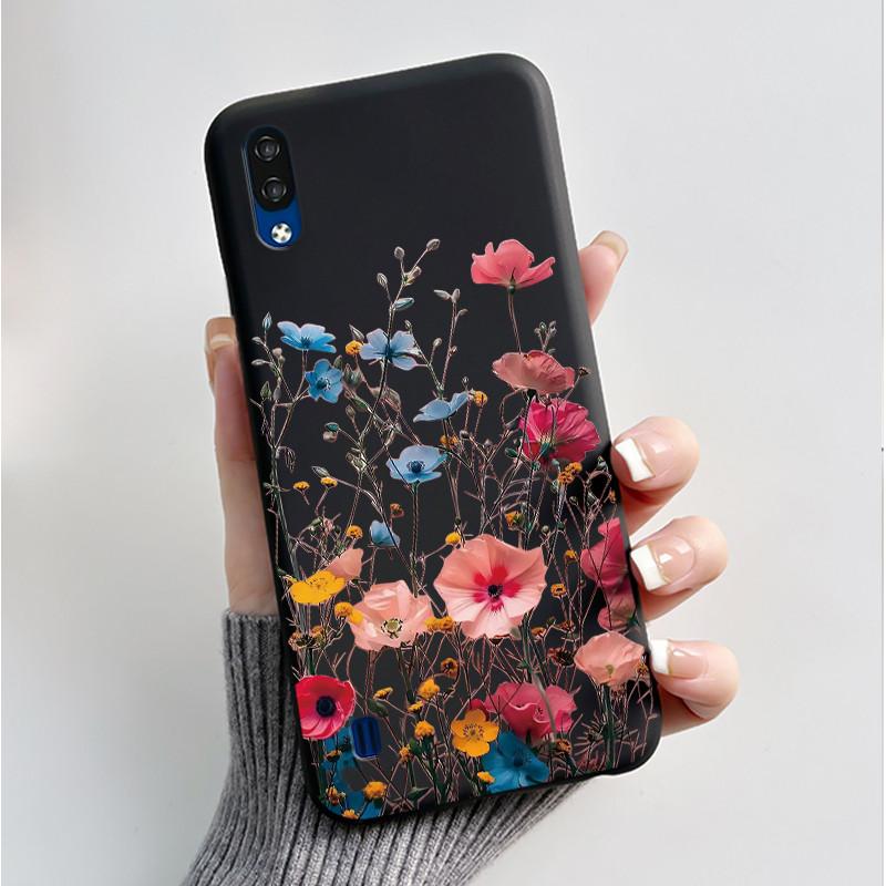 Чехол для телефона ZTE Blade A51 Lite / A5 2020, Роскошный модный, с бабочками и цветами, Черный, Мягкий ТПУ, Силиконовая задняя крышка
