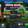 1/2-канальный уличный водонепроницаемый ESP32 WLED цифровой LED микроконтроллер IP65 предохранитель 15А RCP WS2811/05 и т.д. Alexa/HA/MQTT приложение пульт дистанционного управления RGB IC