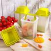 With Strainer Pickle Jar Reusable Food Storage Box Multipurpose Pickles Container  Olives