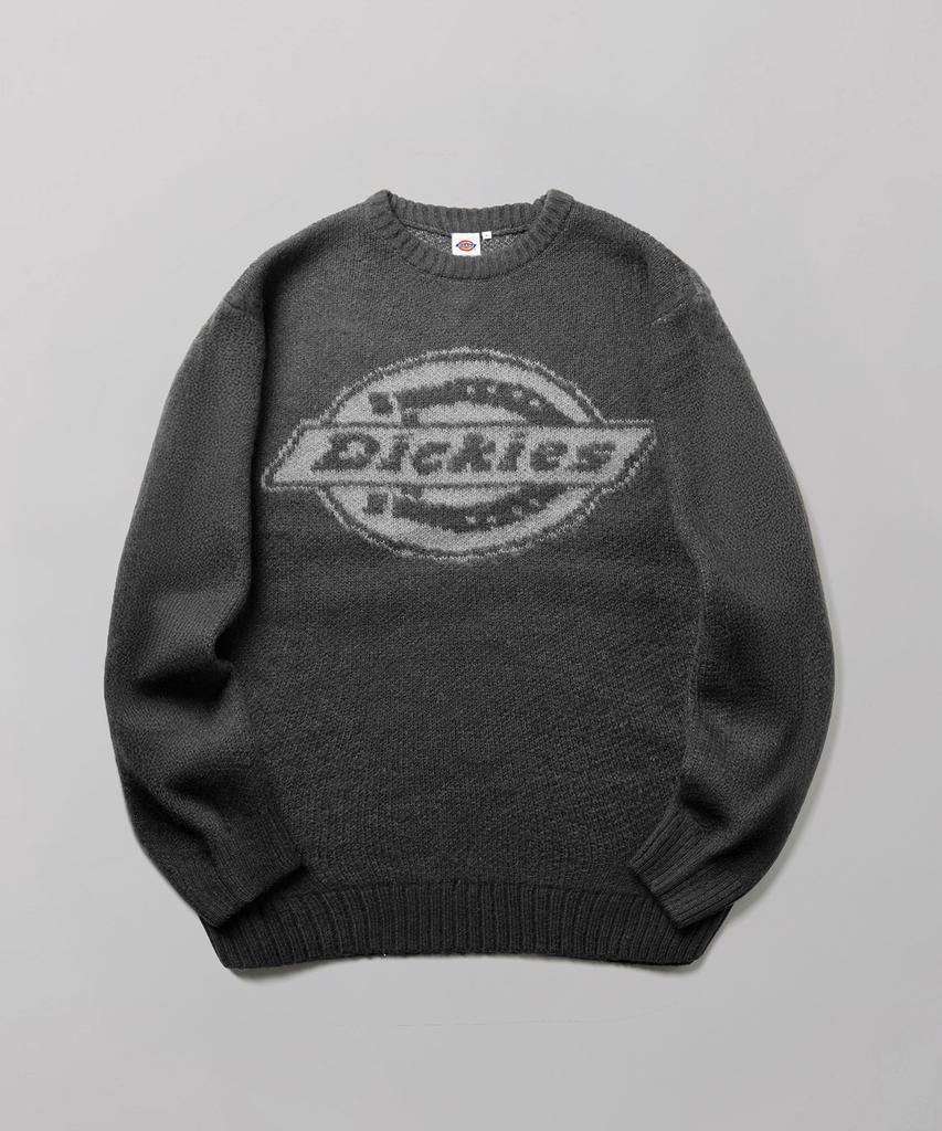 DICKIES Big Logo Hairy Knit Gray