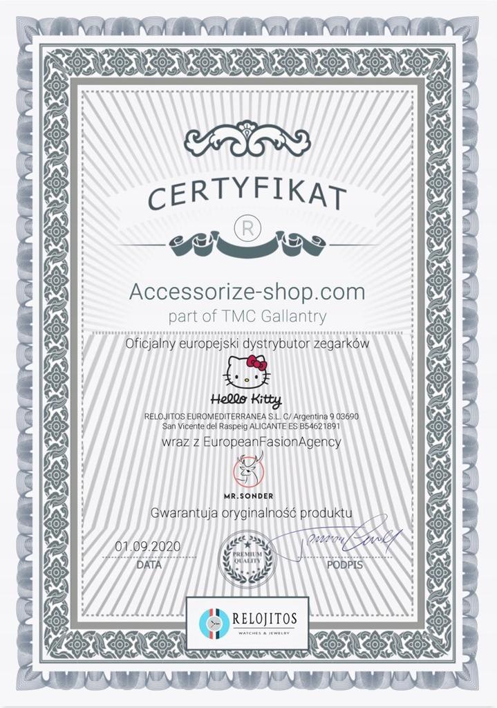 Zegarek HELLO KITTY HK7131L-04. Kwarcowy, Kolor czarny. Kobieta.
