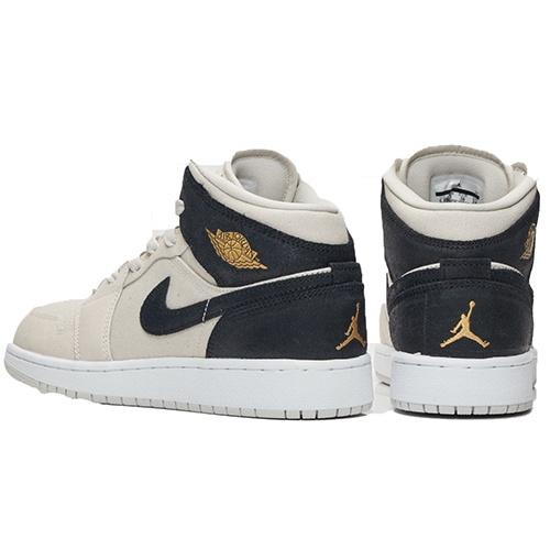 (GS) Air Jordan 1 Retro Mid 'Light Bone' Kids' 554725-023