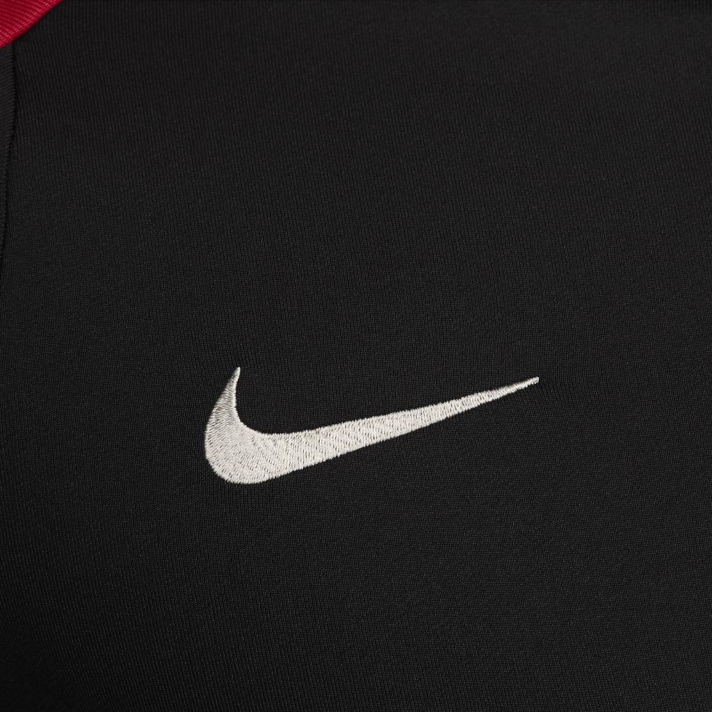 Nike Dri-FIT Liverpool F.C. Strike Color Block Comfortable Training Long Sleeve Football Shirt Men Tops Black FN9819-013