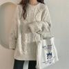 Twist Round Neck Pullover Sweater Female Autumn And Winter New Korean Version Loose Soft Waxy Sweater