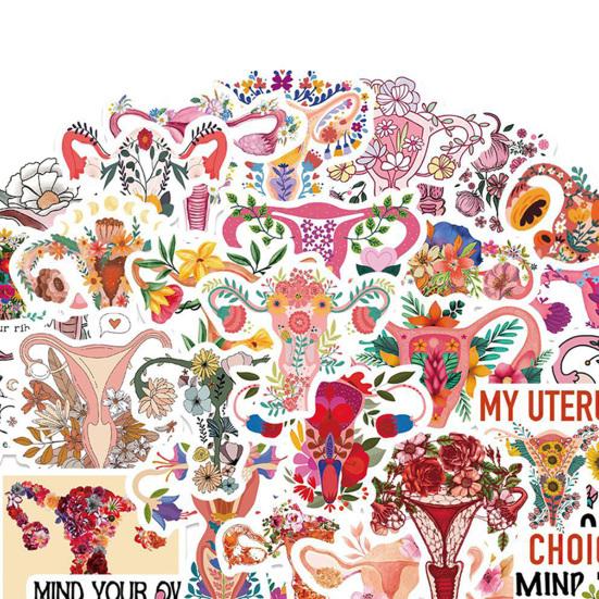 50 шт./компл. стильный ПВХ клей DIY украшения очаровательные женские права наклейки водонепроницаемые виниловые наклейки девушка подарок гитара