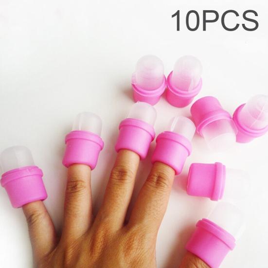 10Pcs Wearable Nail Acrylic Soaker Kit Polish Remover Gel Removal Cap Tips