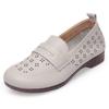 Openwork Shoes Women Genuine Leather Women's Summer Shoes Hole Large Size Mom Shoes
