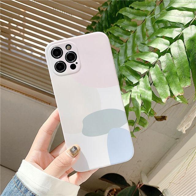 Чехол для телефона с абстрактной геометрией в стиле Ins для Iphone 12 13 11 Pro Max Xr Xs Max X 7 8 Plus Se 2 12pro 11 14 Pro, чехол с граффити