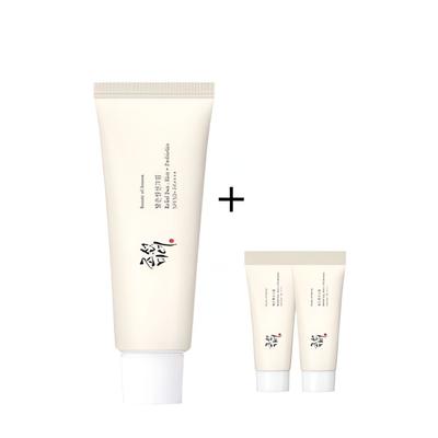 Relief Sun Рисовые Пробиотики 50 мл + 10 мл x 2 - Экстракт Риса, Не Оставляет Белых Следов, Веганский