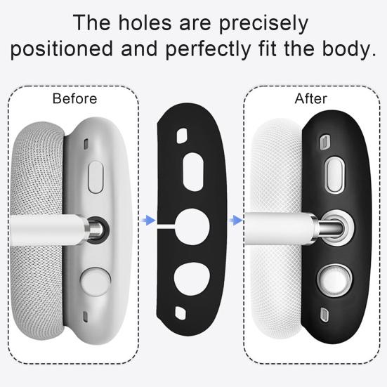 Чехол для наушников AirPods Max Полностью защитный чехол Мягкий силиконовый чехол Защита от царапин и пота Точные вырезы Защита амбушюр и оголовья