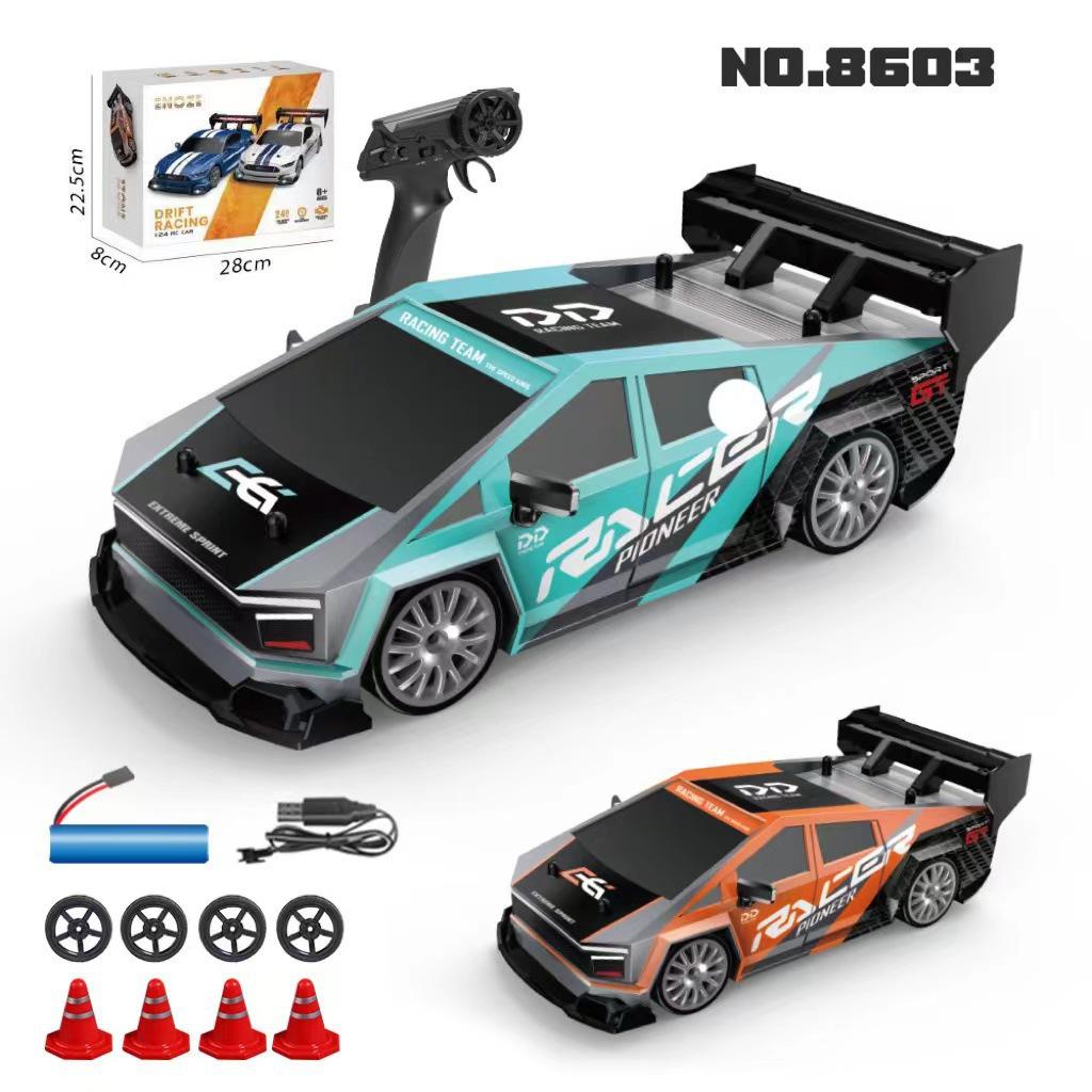 High-Speed 2.4G RC Drift Car: Half-Scale, Four-Wheel Drive, with Lights - Remote Control Toy for Kids