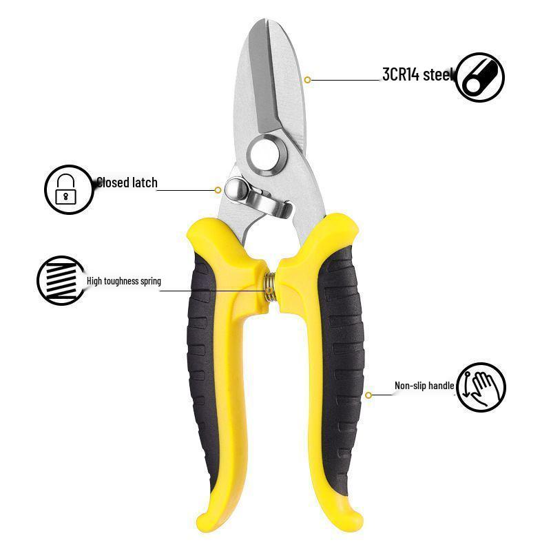 Industrial Grade Tin Snips Aluminum Ceiling Keel Shears Electrician Aviation Shears