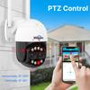 8MP Wireless Monitoring Camera Dual Lens Wall Mount Smart WiFi Camera IP66 2 Way Talk Motion Detection Wireless Security Camera