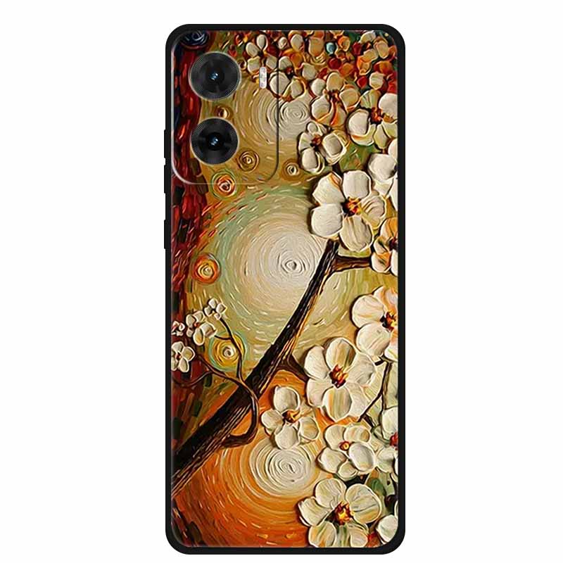 3D Тисненый Чехол Для Телефона Motorola G06 Цветочный Ударопрочный Мягкий Силиконовый Чехол Для Motorola E15 G05 G06 Задняя Крышка Чехол