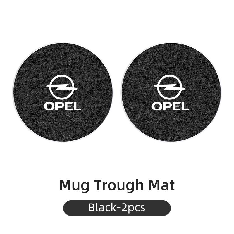 AAAYQ1 Car Coaster Carbon Mug Drinking Pad Cup Non-Slip Mat Accessories For Opel Corsa Astra Insignia Vectra Zafira Meriva Mokka G