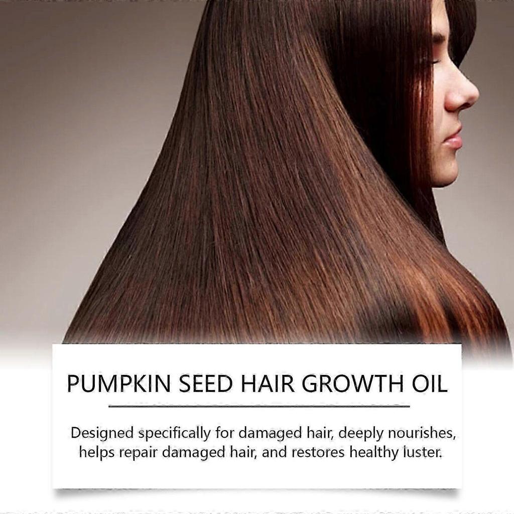 Ouhoe Pumpkin Seed Hair Care Essential Oil Is Bright And Supple, Improves Hair, Nourishes Hair Follicles, Protects And Strengthens Hair~A less