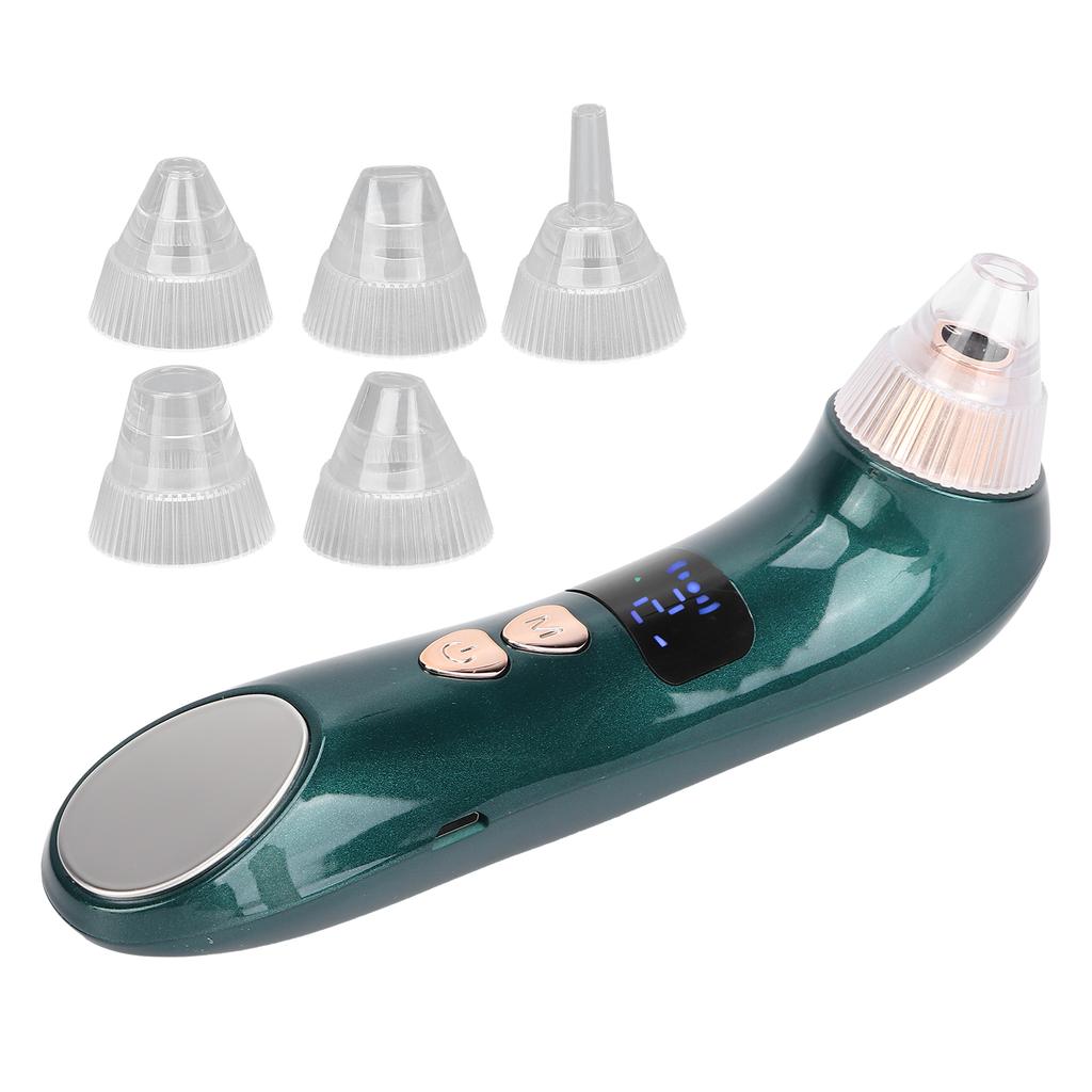 Вакуумный прибор для удаления черных точек, мощное всасывание, глубокая очистка, USB-перезаряжаемый, электрический очиститель пор для лица