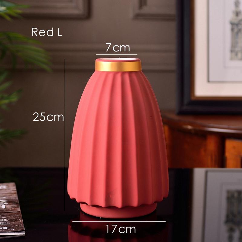 1 шт. Матовая фарфоровая ваза, серо-черная ваза для цветов, украшение для дома, центральный элемент, позолоченная керамическая настольная ваза 16/25 см