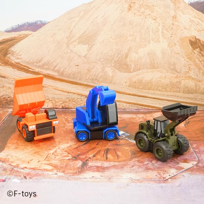 F-toys Confect Мощная строительная команда Жвачка/Конфетная игрушка [Набор из 10 шт.]