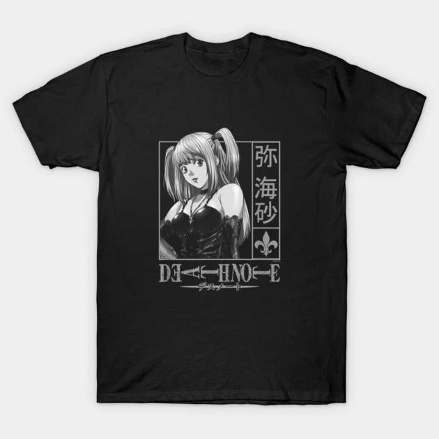 Misa AUnisexe Waifu Shirt Anime Death Note Unisexga Waifu Black T Shirt
