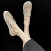 Y2k Fashion Summer Slip On Women's Mesh Breathable Shoes 2025 New In Light Casual Offer Flat Flowers Rhinestone Ladies Footwear