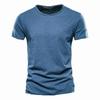 Качественная мужская футболка из 100% хлопка Модный крой Slim Fit Однотонная мужская футболка Топы Футболки Бразилия Футболка с коротким рукавом для мужчин