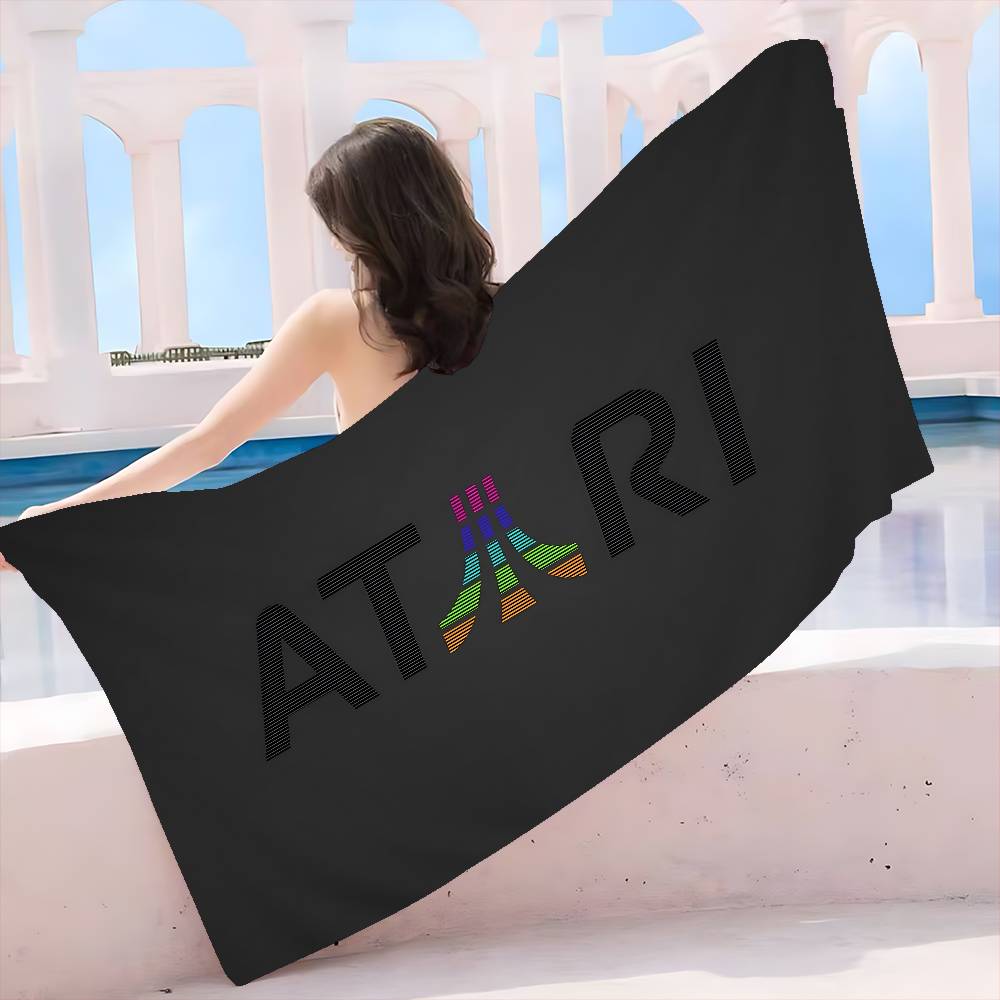 A-Atari Logo Microfiber Beach Towel Absorbent Quick dry Soft Yoga Swimming Resort Mountain Climbing Towel