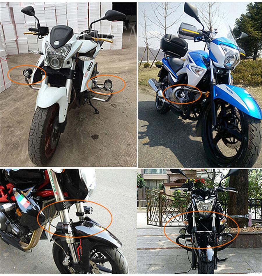 2 ШТ 180 Вт 6500K 7800 ЛМ Универсальный Сплав Алюминия 9 Светодиодных Чипов CREE Мотоциклетные фары Лампа Мотоциклетная Водонепроницаемая