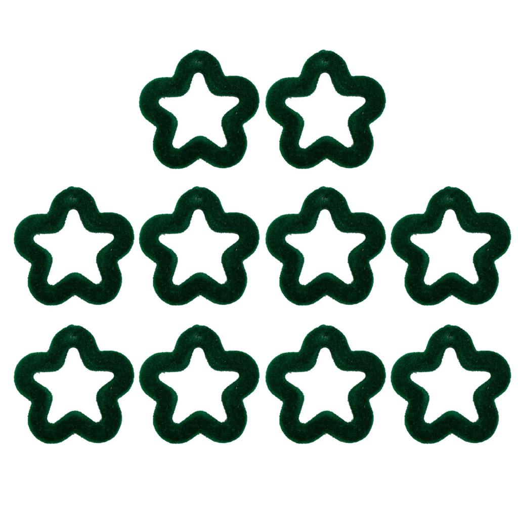 Набор акриловых бусин 10 шт. Свободные полые пятиконечные бусины-звезды Бусины для изготовления браслетов дружбы Ювелирная фурнитура