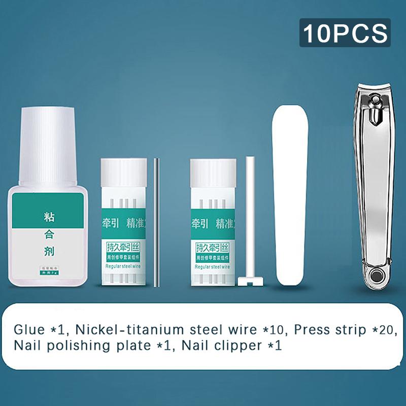 Корректор вросших ногтей, инструменты для педикюра, восстановление, лечение ногтей на ногах, профессиональный зажим для выпрямления вросших ногтей, скобка