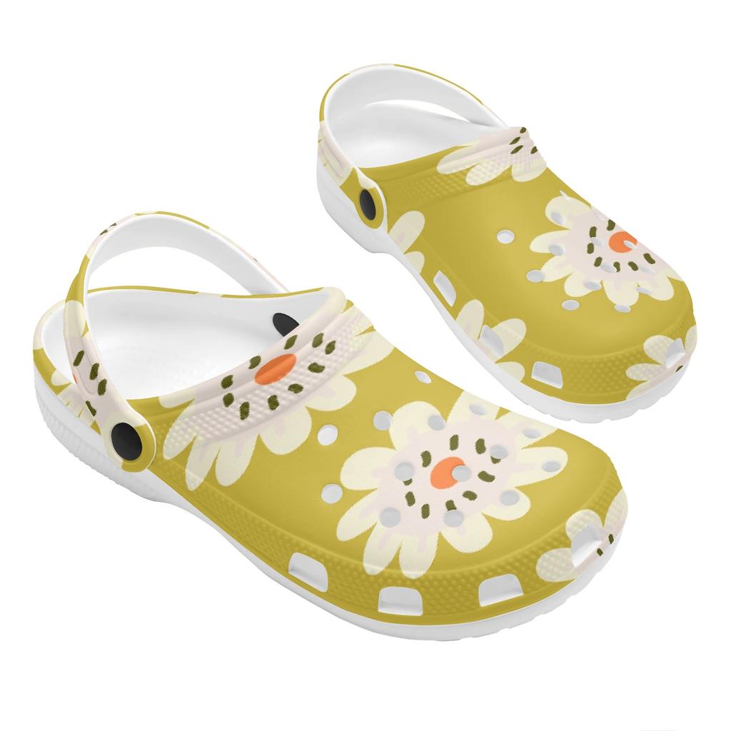 Cute Printed EVA Clogs Unisex Breathable Lightweight Slip On Casual Shoes Comfortable Summer Sandals Lightweight Daily Wear