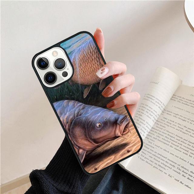 Базовый силиконовый чехол для телефона с изображением карпа для iPhone 17 Air 15 16e 14 13 12 Pro Max 11 Pro Max Plus Защитный корпус