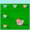 Adorable Resin Miniature Chicken Garden Decor Glow In The Dark Pastoral Style
