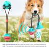 Dog Chew Toys for Aggressive Chewers Interactive Tug of War Suction Cup Teething Rope Toy Dog Puzzle Treat Food Dispensing Ball Toys