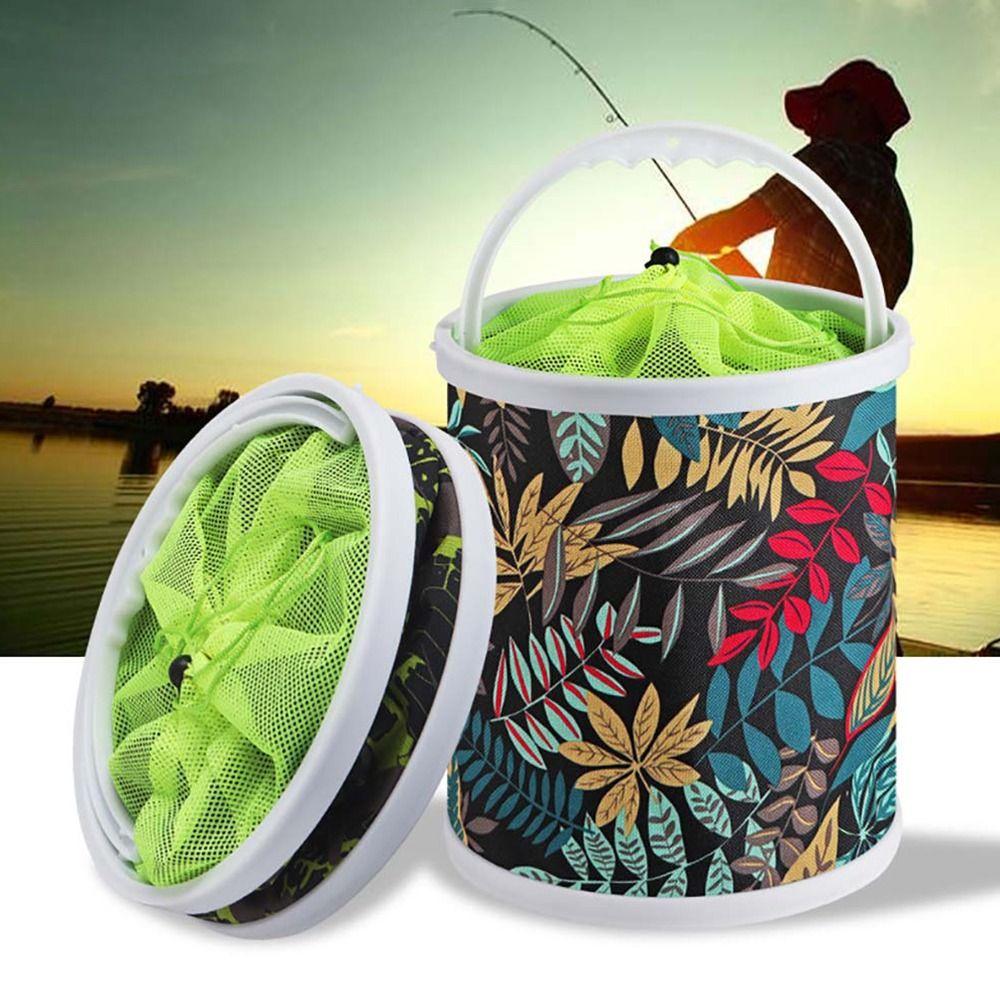 1Pcs Thickened Folding Fishing Bucket Outdoor Water Collection Portable Water Bag