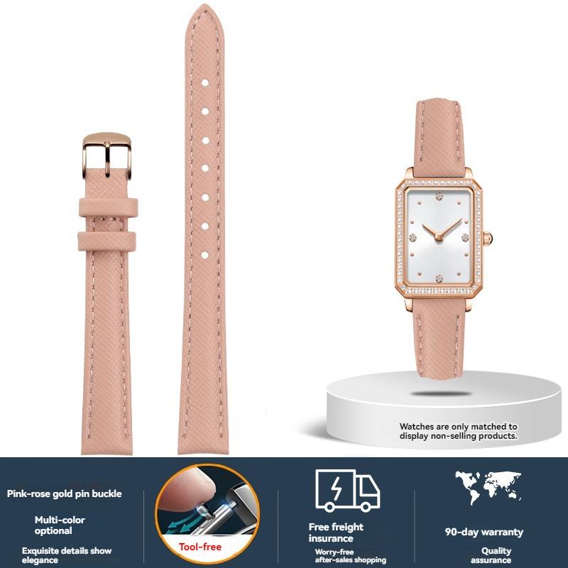 Женский ремешок из коровьей кожи для часов Fiyta DW Fossil Casio Longines, телячья кожа, 10 мм 12 мм 14 мм 16 мм 18 мм, браслет, Черный Зеленый Красный