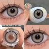 Eyeshare Модные Цветные Контактные Линзы - Диаметр 14.2 мм, Содержание Влаги 38%, Доступны в Натуральных Синих, Зеленых, Коричневых и Серых Цветах