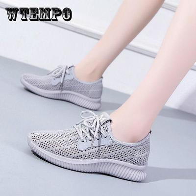 Женские кроссовки, спортивная обувь с сеткой, летние дышащие повседневные легкие кроссовки для фитнеса с мягкой подошвой