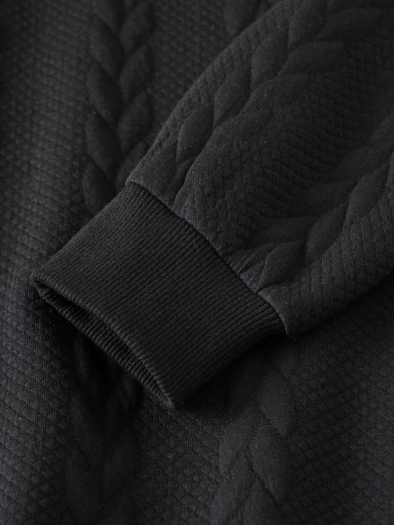 Мужская повседневная толстовка-пуловер с полумолнией и воротником - Стиль Весна/Осень 2025