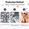 Christmas Pearl Painting Kit Handmade DIY Reindeer Home Decoration Painting