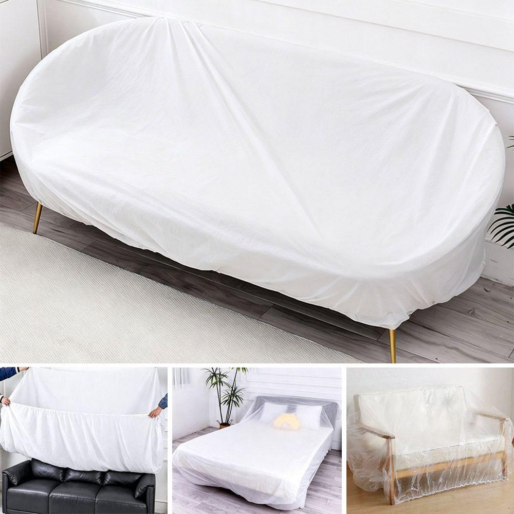 Waterproof Disposable Dust Covers Transparent PE Disposable Bed Cover Bed Protection