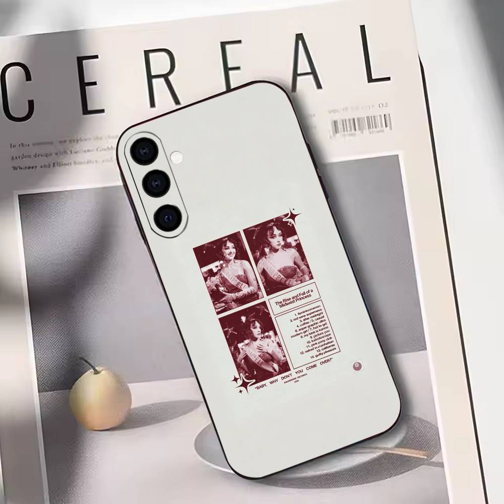 Vintage Pop Star Phone Case For Samsung Galaxy A73,A72,A71,A70,A53,A52,A51,Soft Silicone Black Cover
