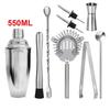 UPORS Stainless Steel Cocktail Shaker Mixer Wine Martini Boston Shaker For Bartender Drink Party Bar Tools 550ML/750ML 7