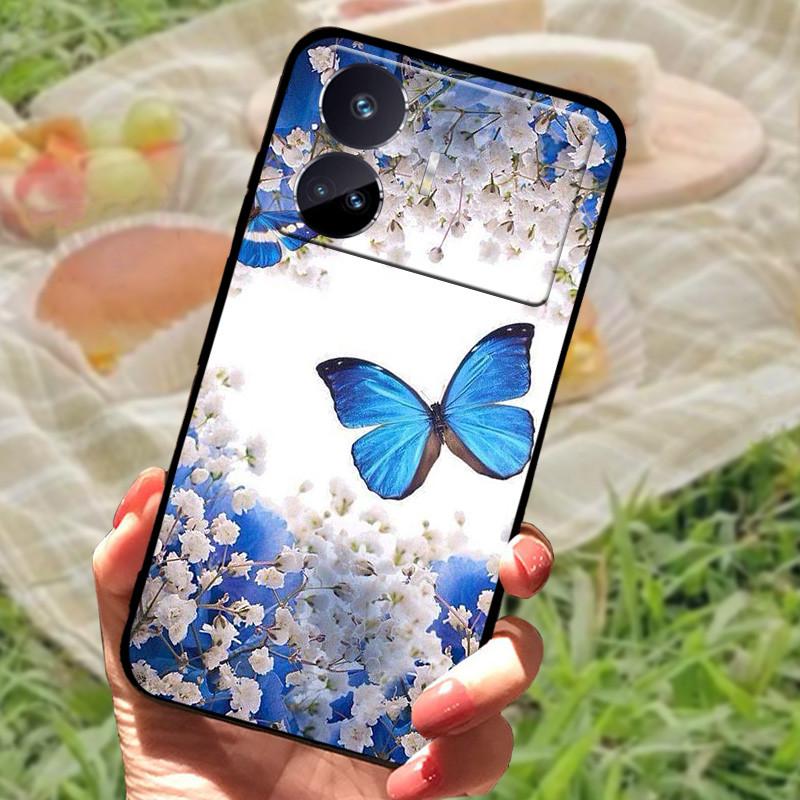 Чехол для Realme GT Neo 5 SE Популярный рисунок Черный силиконовый Мягкая задняя крышка Чехол для Realme GT Neo 5 SE 5SE Чехол для телефона Funda