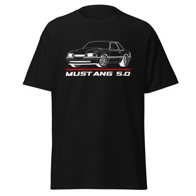 Премиум футболка для поклонников автомобиля Ford Mustang 5.0 Coupe Подарок на день рождения